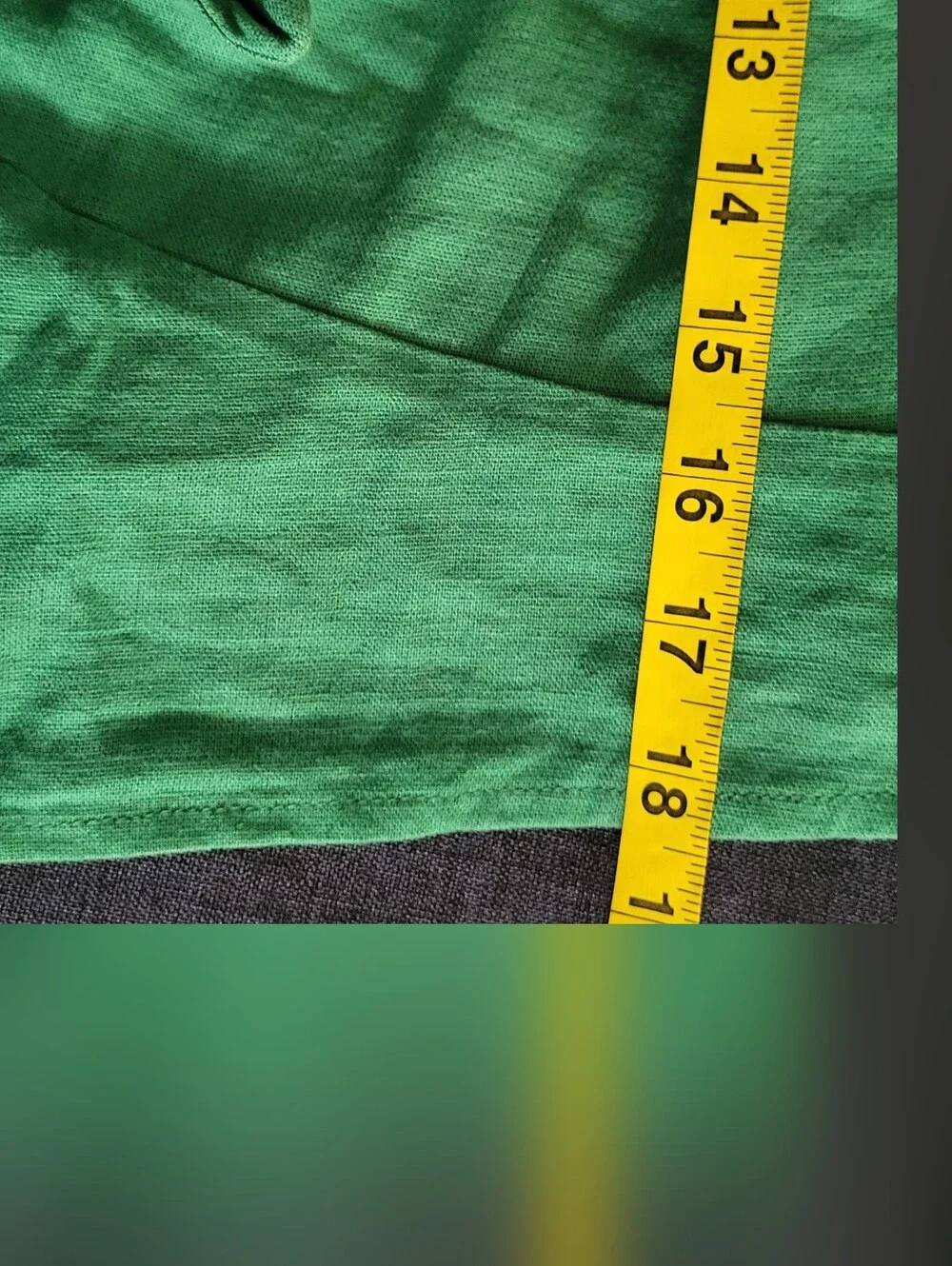 Linen Blend Tie Front Adjustable Crop Tank Top - Picture 9 of 10
